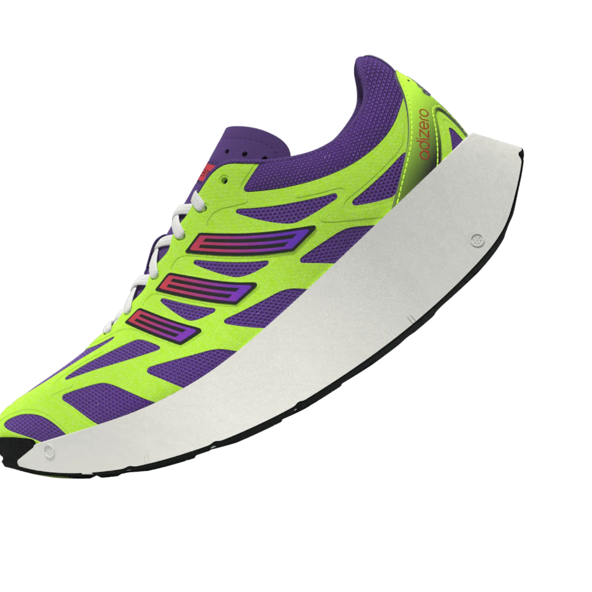 Adizero Aruku Active Purple Solar Green
