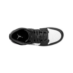 Air Jordan 1 Mid Black White Iron Grey