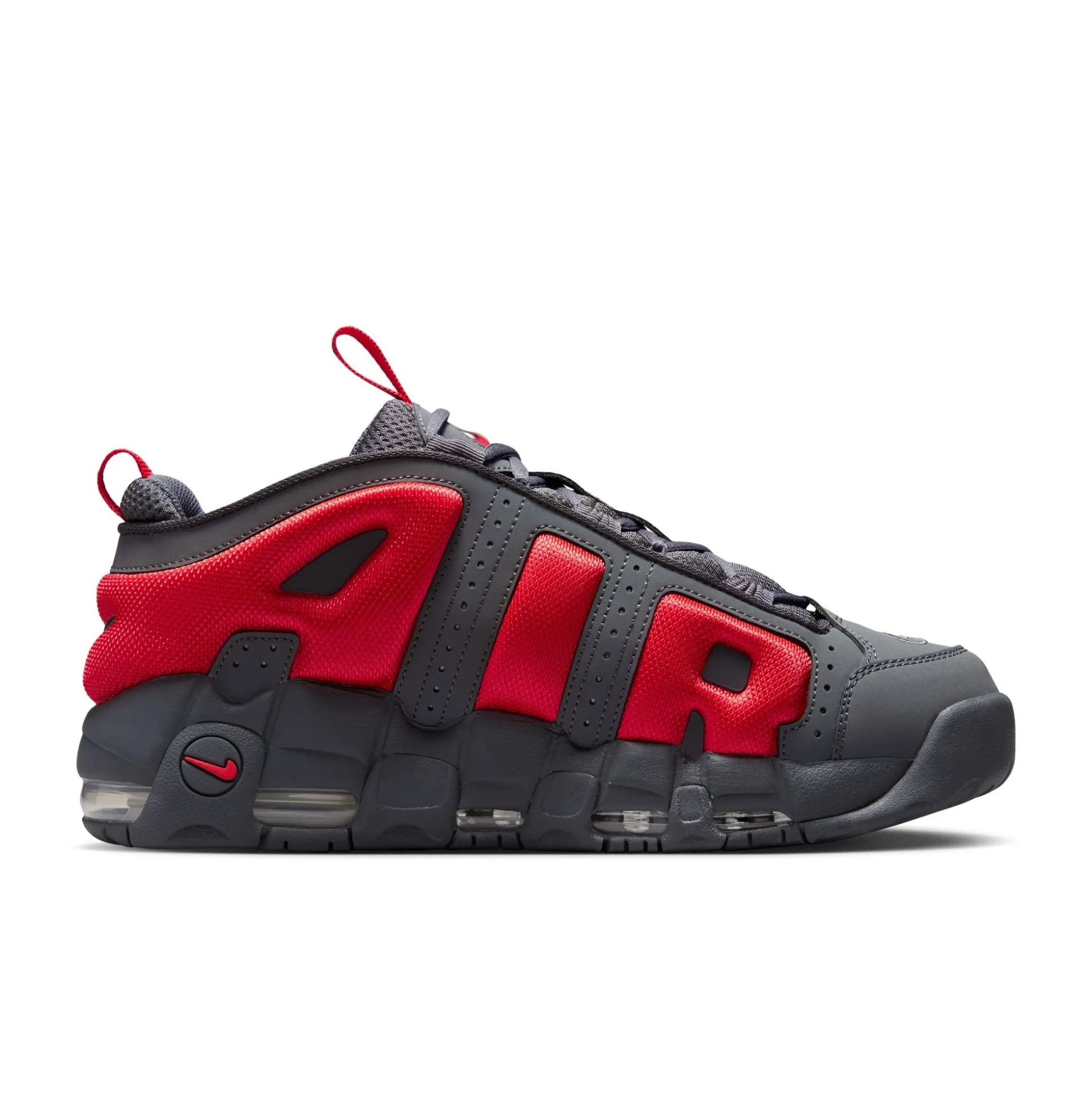 Air More Uptempo Low "Dark Grey & Light Crimson"