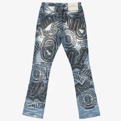 All Over Black Print Jean