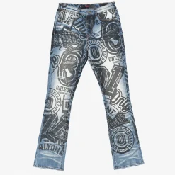 All Over Black Print Jean