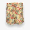 Allover Printed Linen Shorts