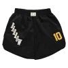Black Nylon Basket Bermuda Shorts