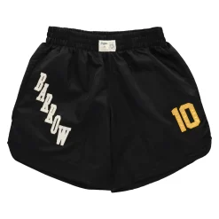 Black Nylon Basket Bermuda Shorts