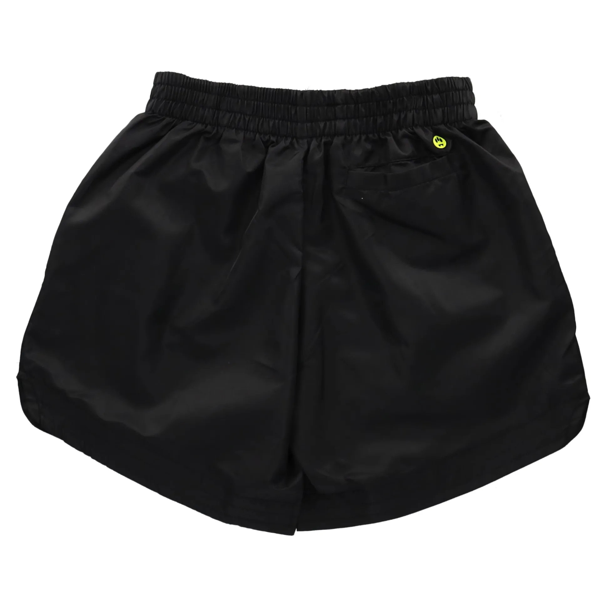 Black Nylon Basket Bermuda Shorts