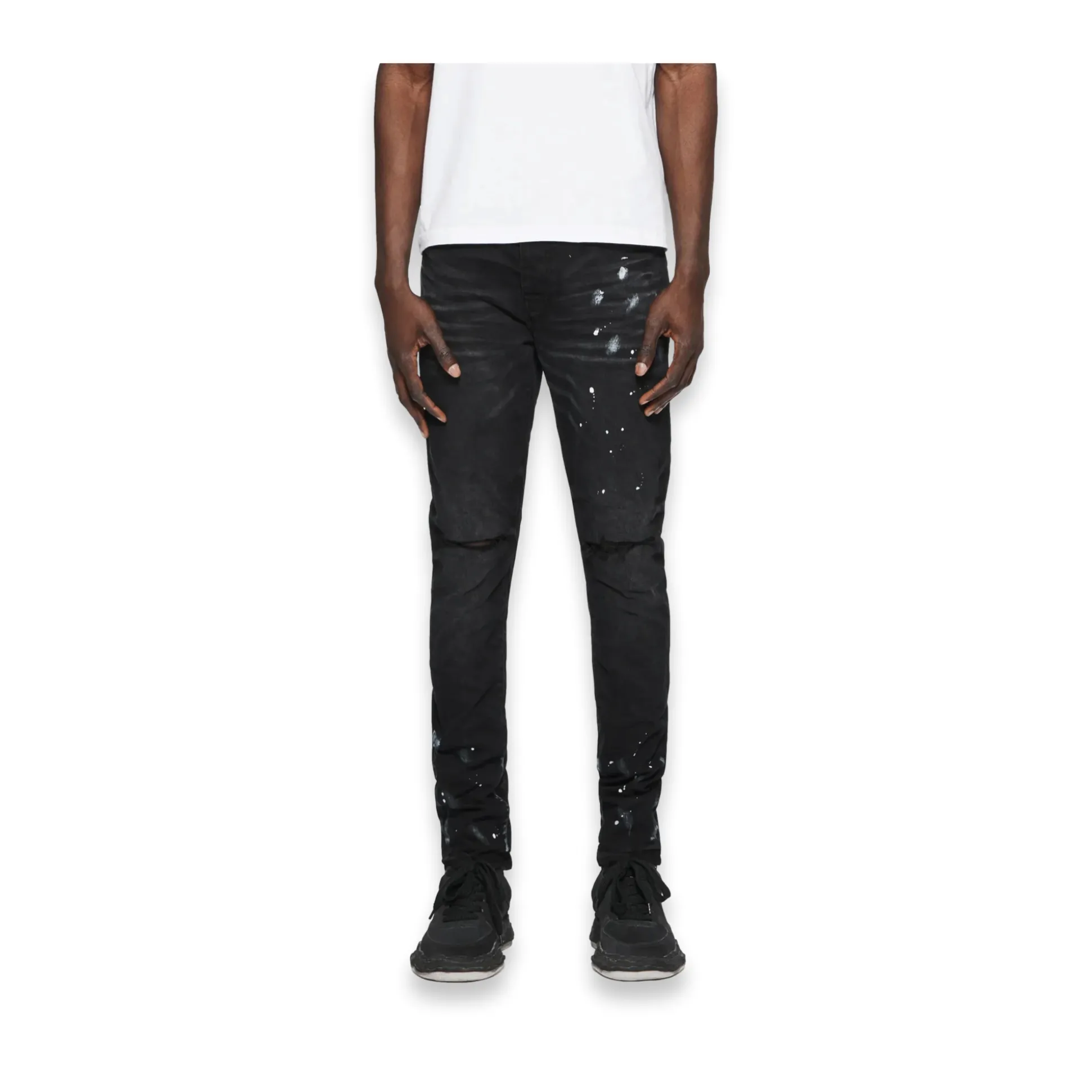 Black Resin Knee Slit