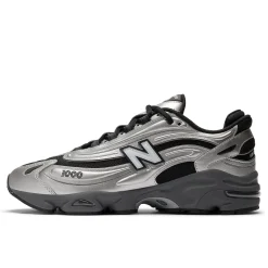 1000 Black Silver Metallic Shoes