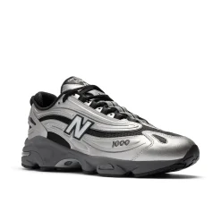 1000 Black Silver Metallic Shoes