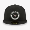 101127-BLK-Men Firstclassblackfittedwithgreyu