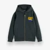 Boys' Oversized Zip Through Hoodie