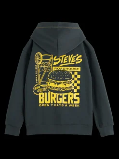 Boys' Oversized Zip Through Hoodie