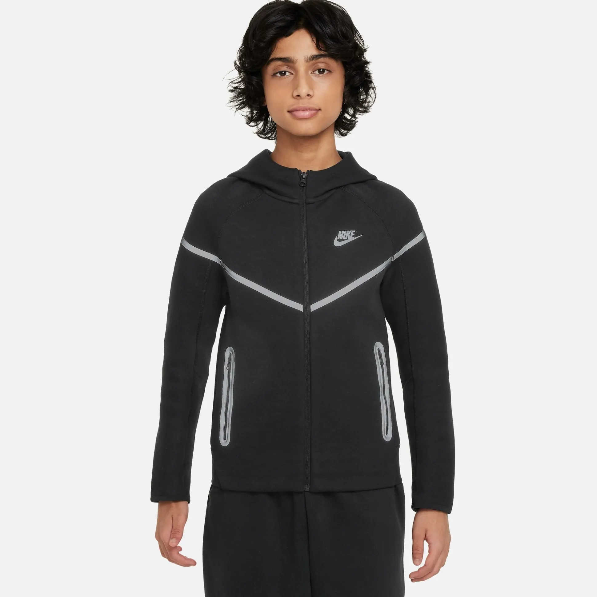 Boys' Reflective Full-Zip Hoodie