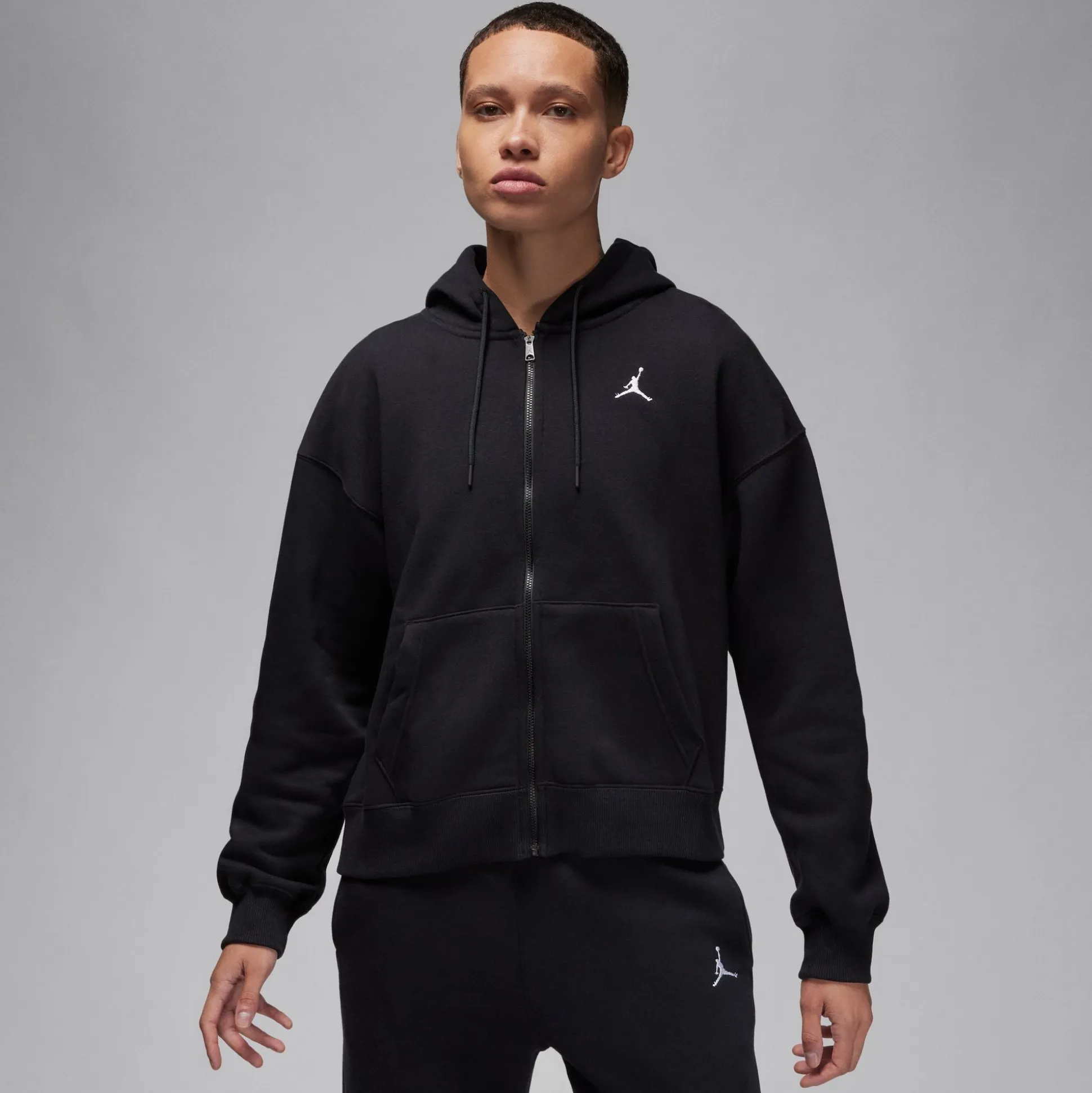 Brooklyn Fleece Hoodie Full-Zip Ls Top