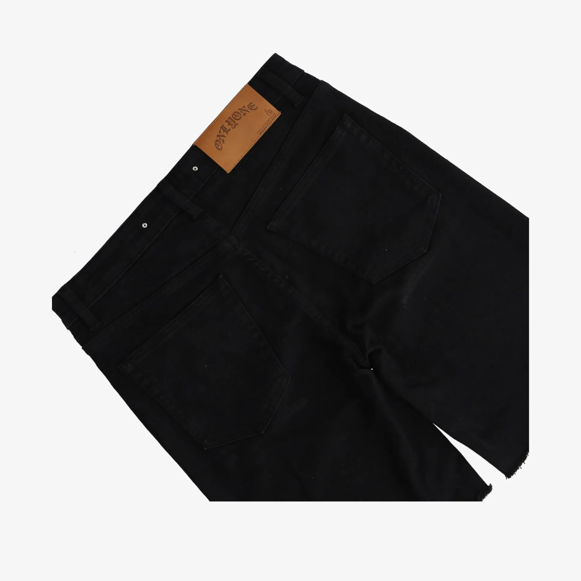 Brooklyn-Size UP Black Denim Short