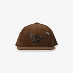 101292-BRWNSD-Men Corduroy Crown 9Fifty Snapback Hat