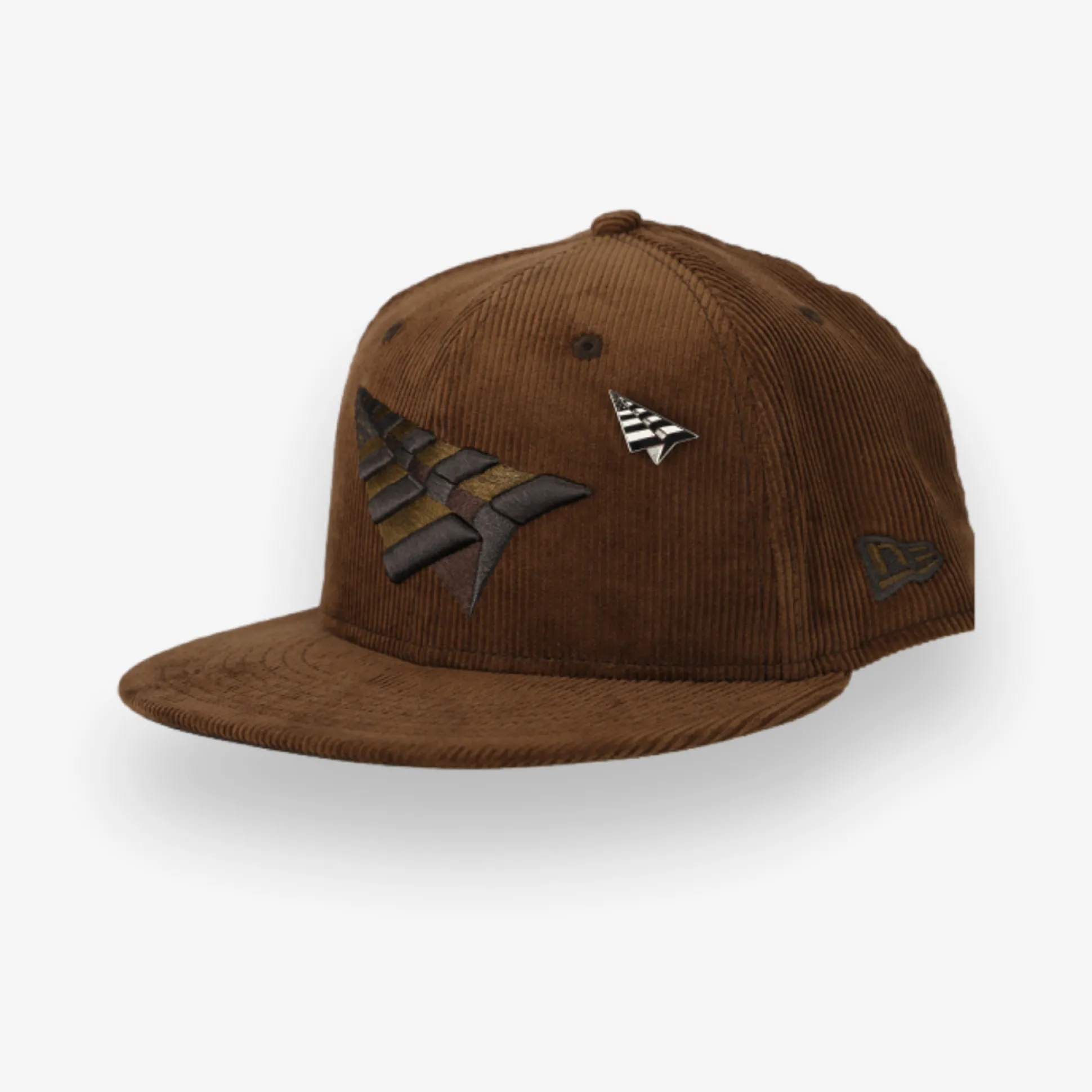 101292-BRWNSD-Men Corduroy Crown 9Fifty Snapback Hat