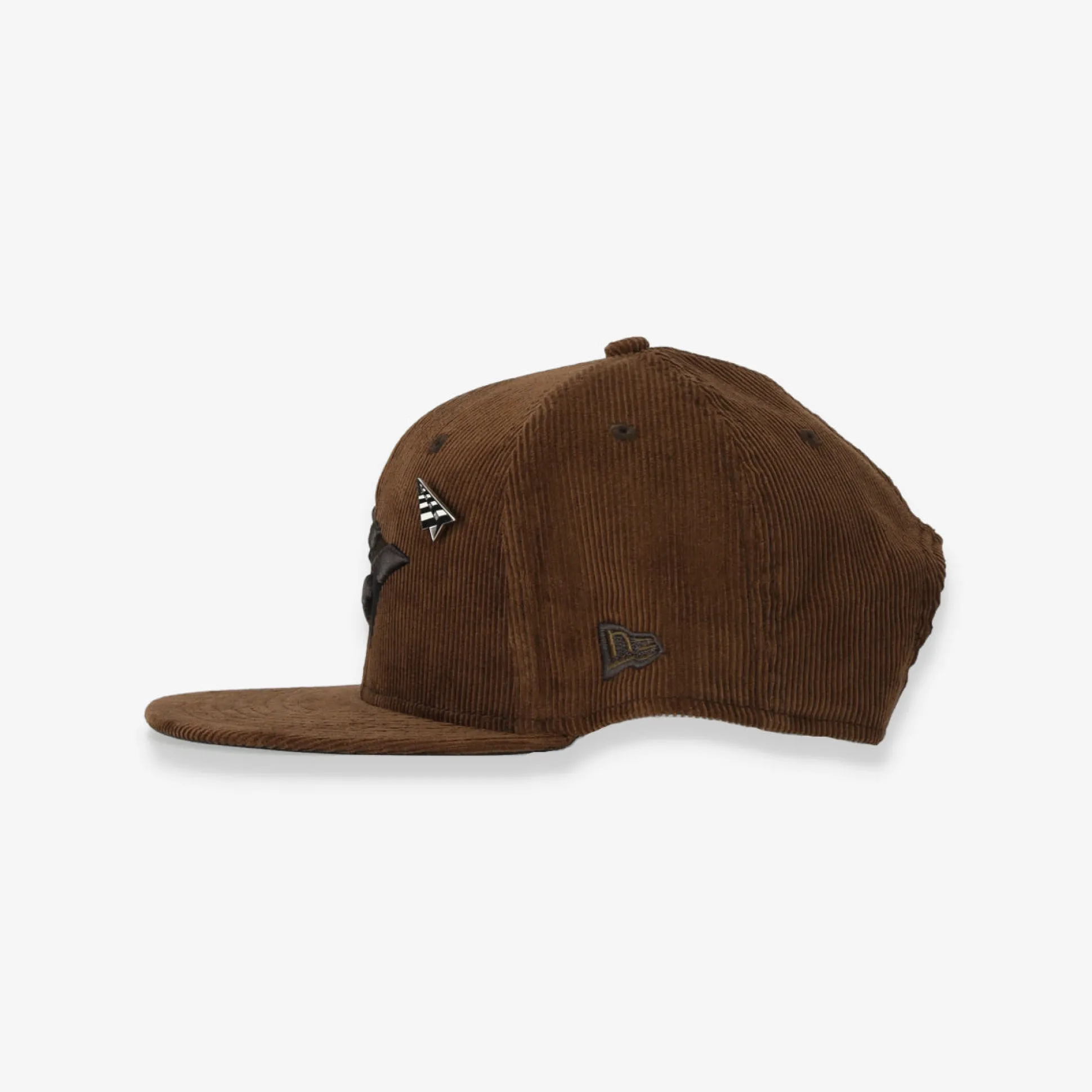 101292-BRWNSD-Men Corduroy Crown 9Fifty Snapback Hat