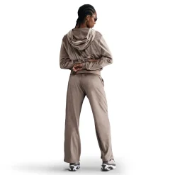 Chill Knit Loose Velour Full-Zip Hoodie