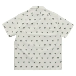 Classic Fit Racquet-Print Oxford Shirt White