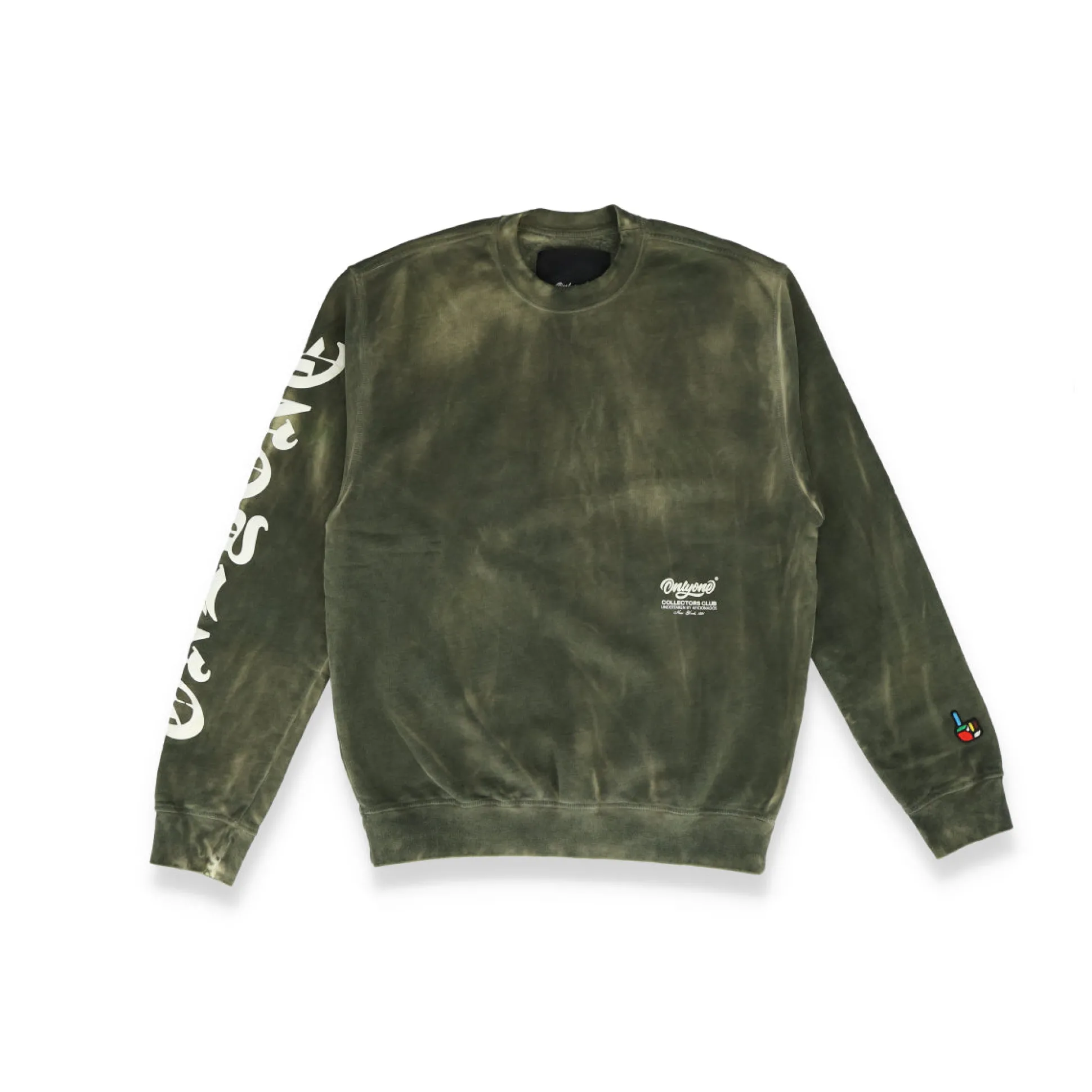 Cracked Puff Print Crewneck