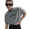Crop French Terry Tee