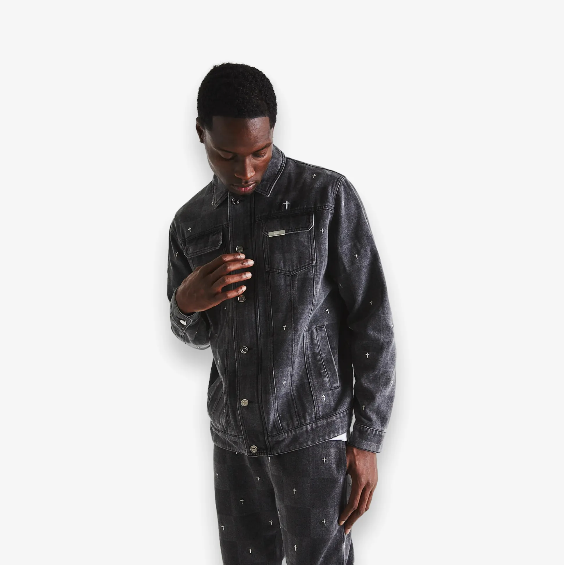 Danny Jean Jacket Grey Cross Checker