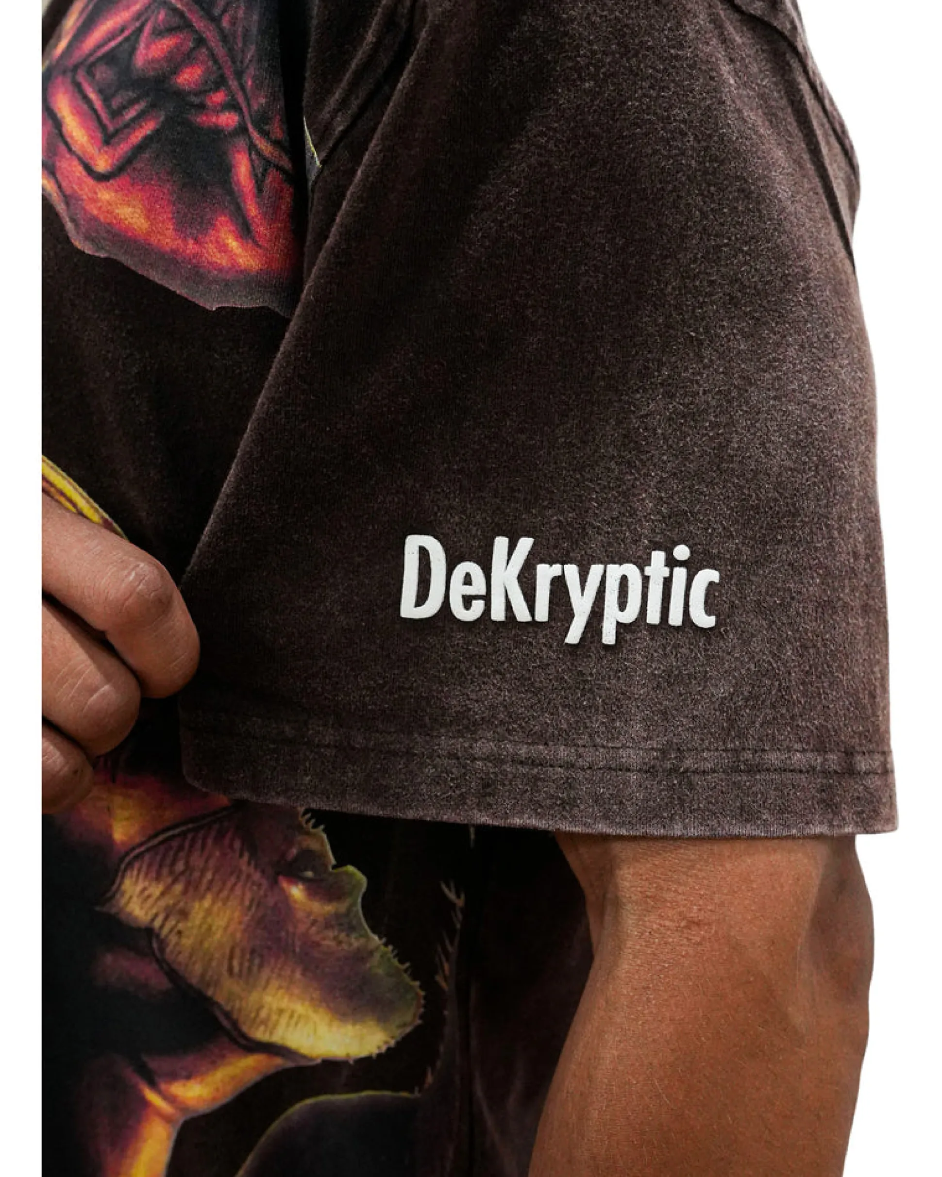 Deadpool x Wolverine - Claws and Chaos Oversized Brown T-Shirt