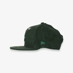 101292-DRKGRN-Men Corduroy Crown 9Fifty Snapback Hat
