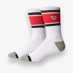 Embroidery Logo Patch Stripe Socks