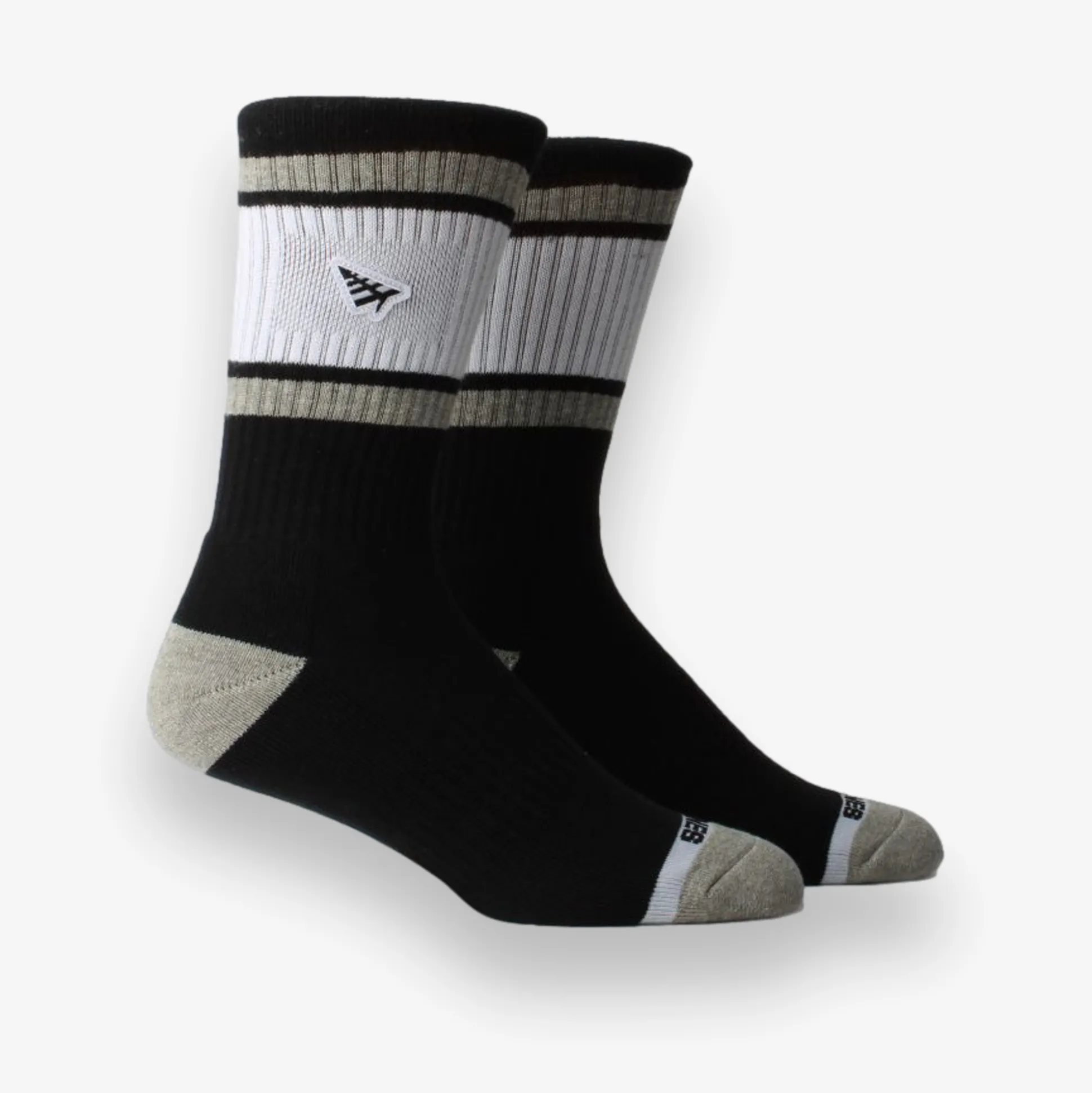 Embroidery Logo Patch Stripe Socks
