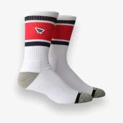 Embroidery Logo Patch Stripe Socks