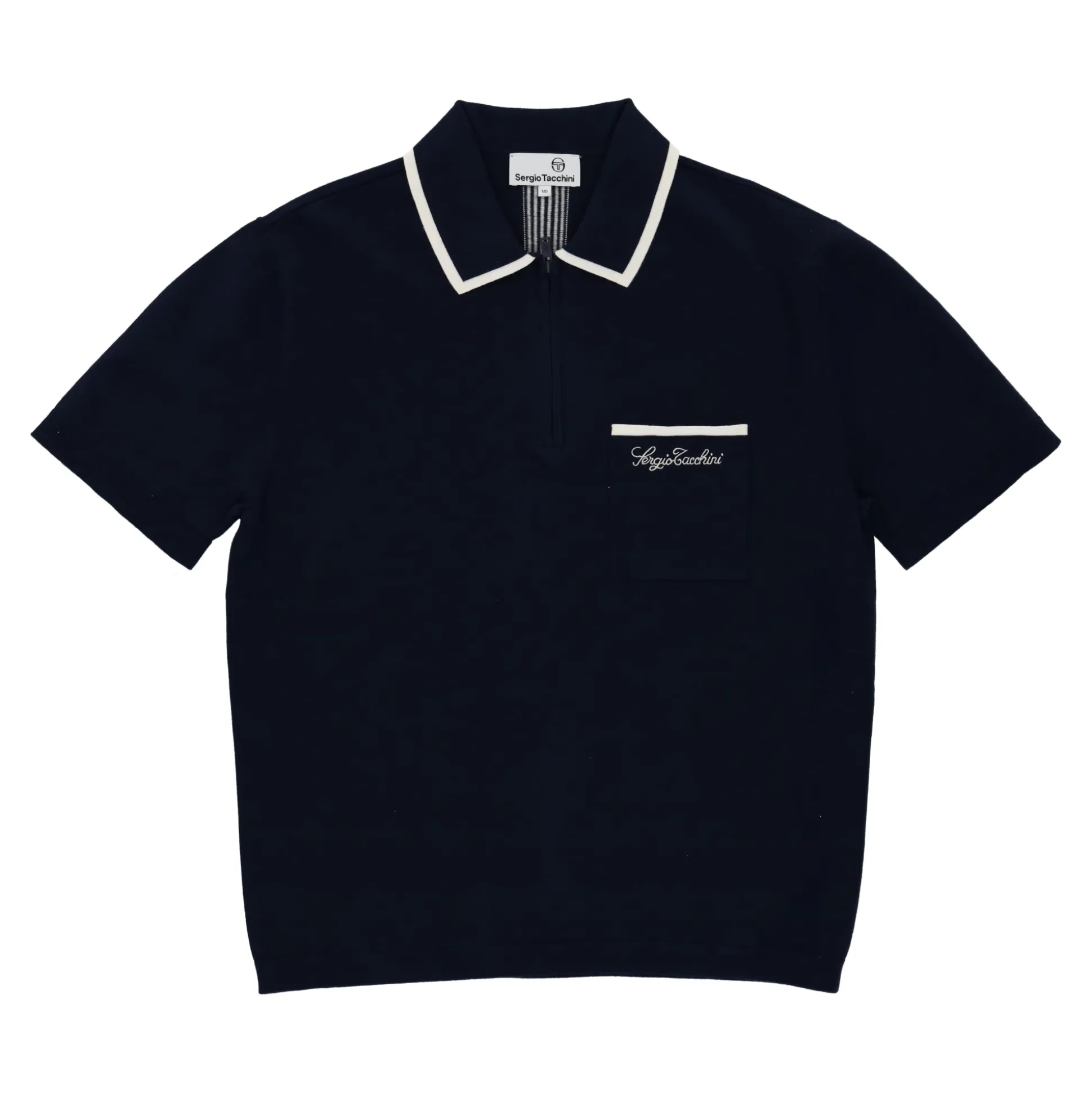 Enzo Knit Polo- Maritime Blue