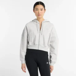 French Terry Full Zip Jacket Grey