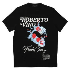 Fresh Cherry Tee Black