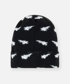 Fuzzy Distort Logo Beanie