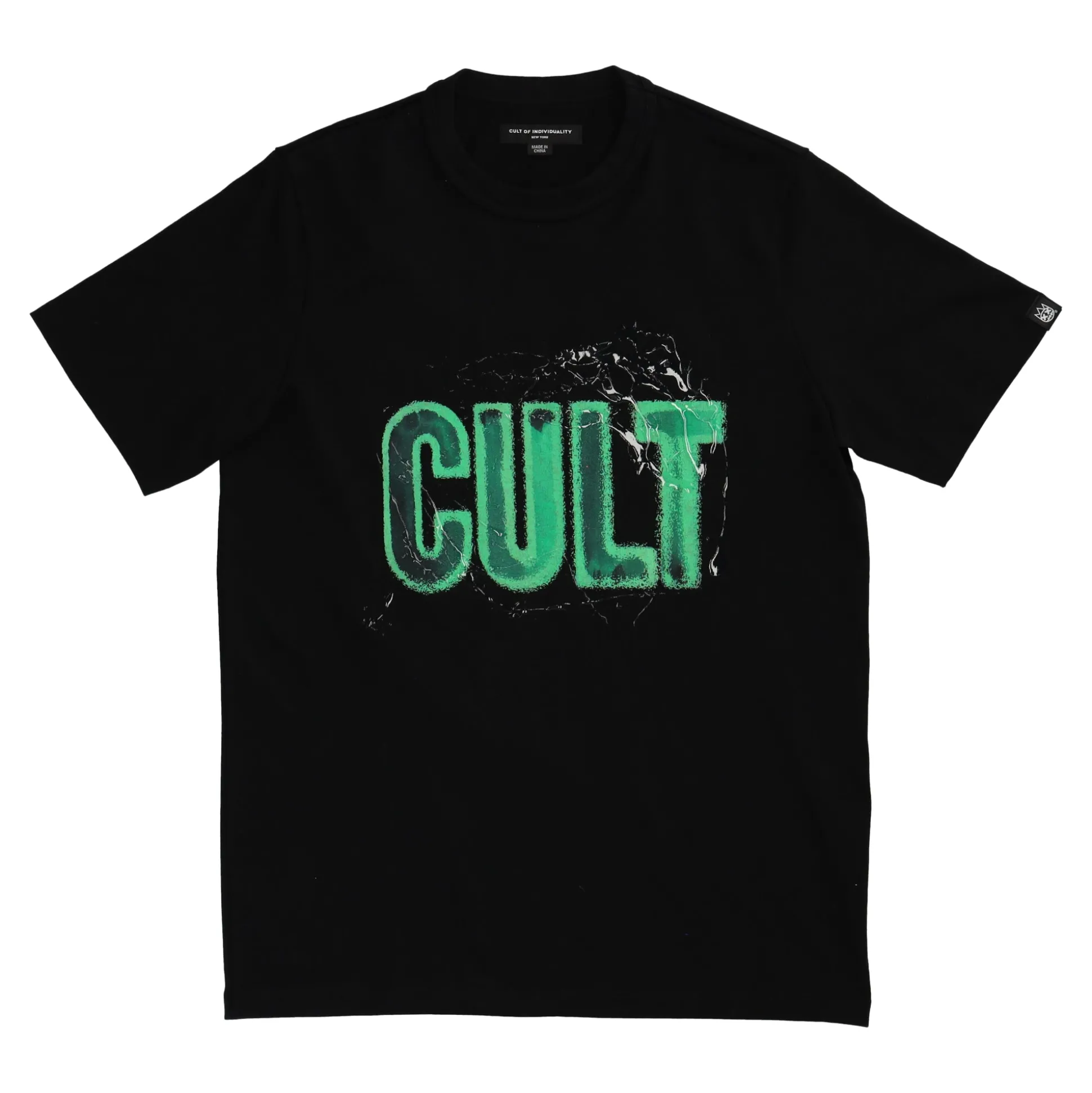 Glow in the Drak Logo Short Sleeve Crewneck Tee Black