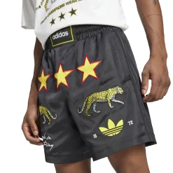 Graphic Box Shorts Black