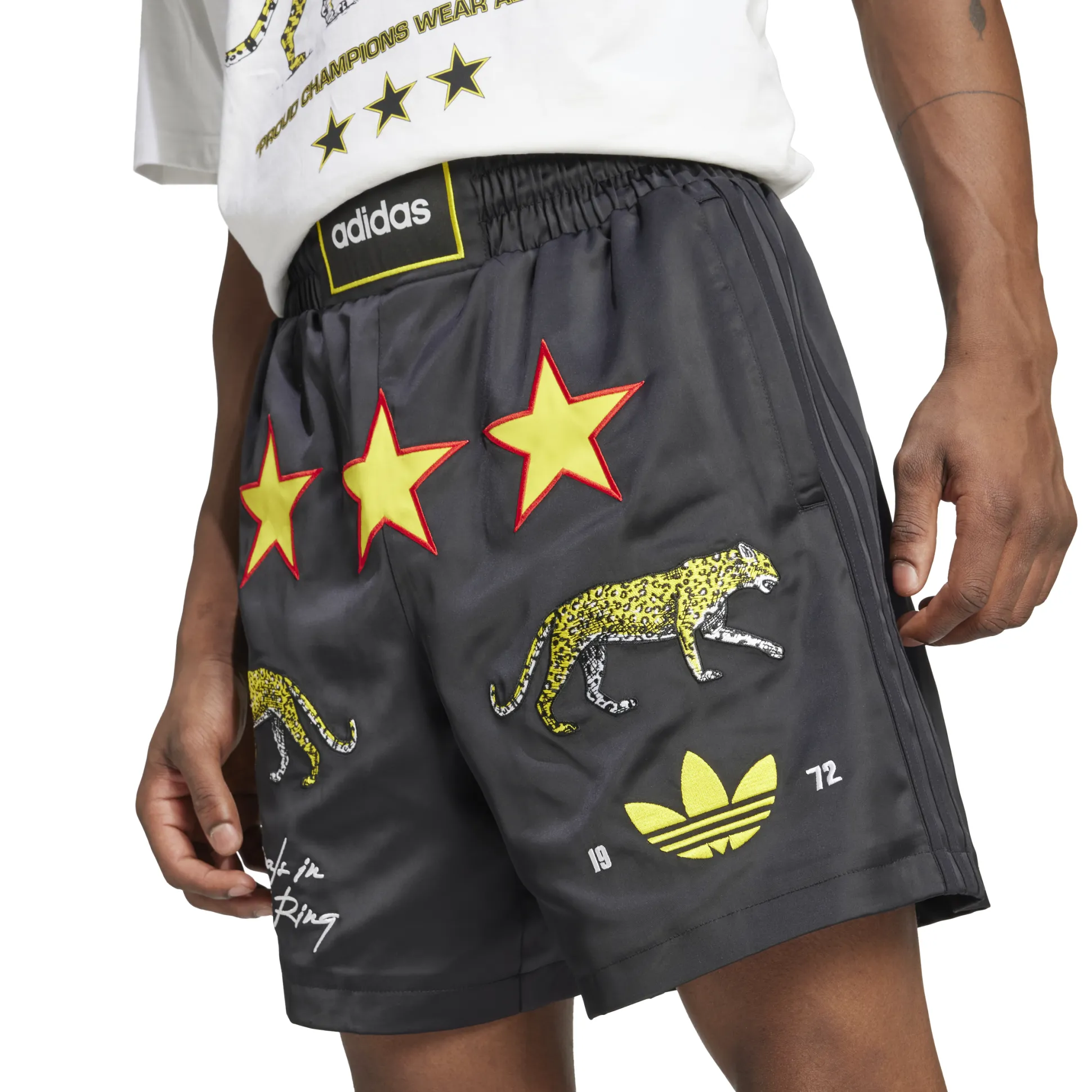 Graphic Box Shorts Black