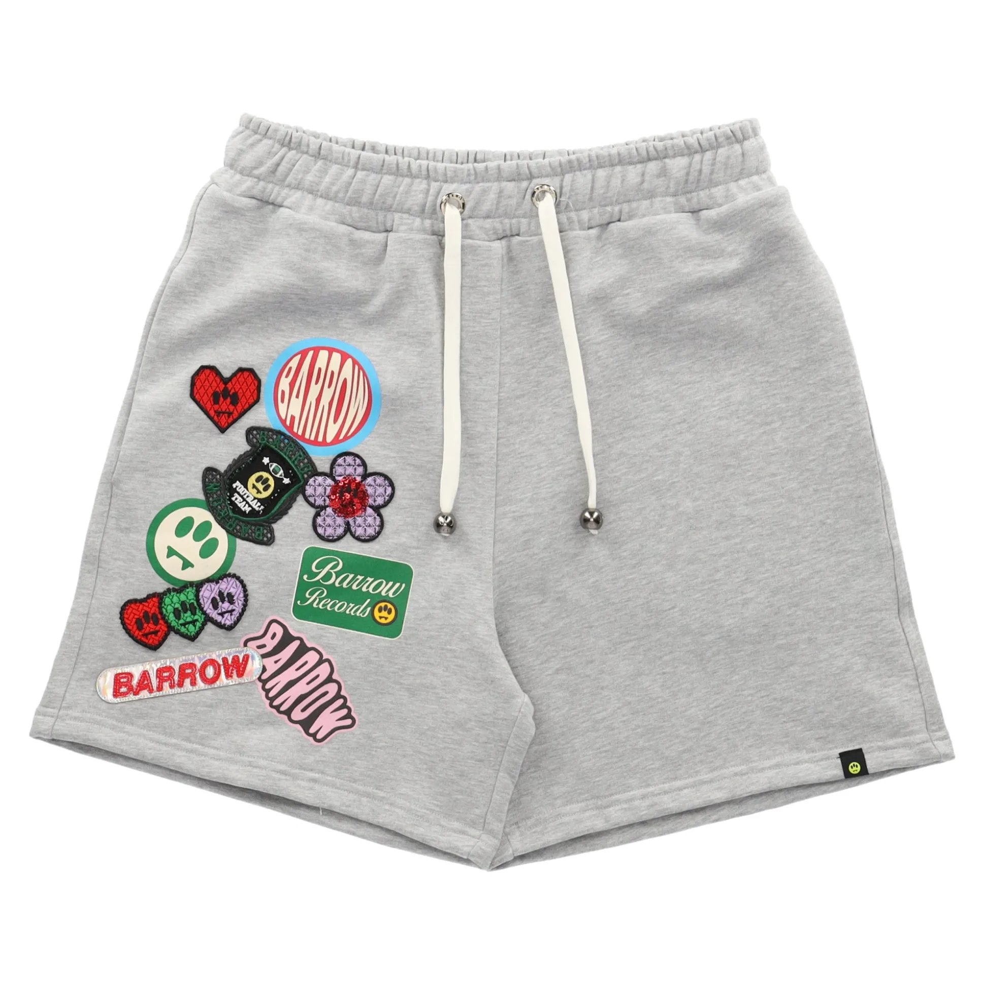 Gray Bermuda Patchwork Shorts