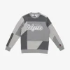 Grey Patchwork Crewneck