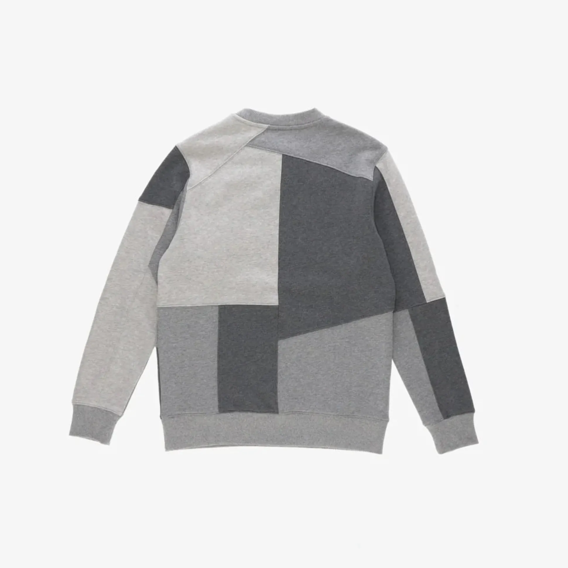 Grey Patchwork Crewneck