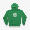 Ivy Yin Yang Swirl Logo Kelly Pullover Hoodie U.S.A