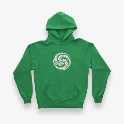 Ivy Yin Yang Swirl Logo Kelly Pullover Hoodie U.S.A