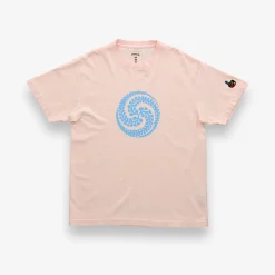 Ivy Yin Yang Swirl Logo Light Pink T-Shirt U.S.A