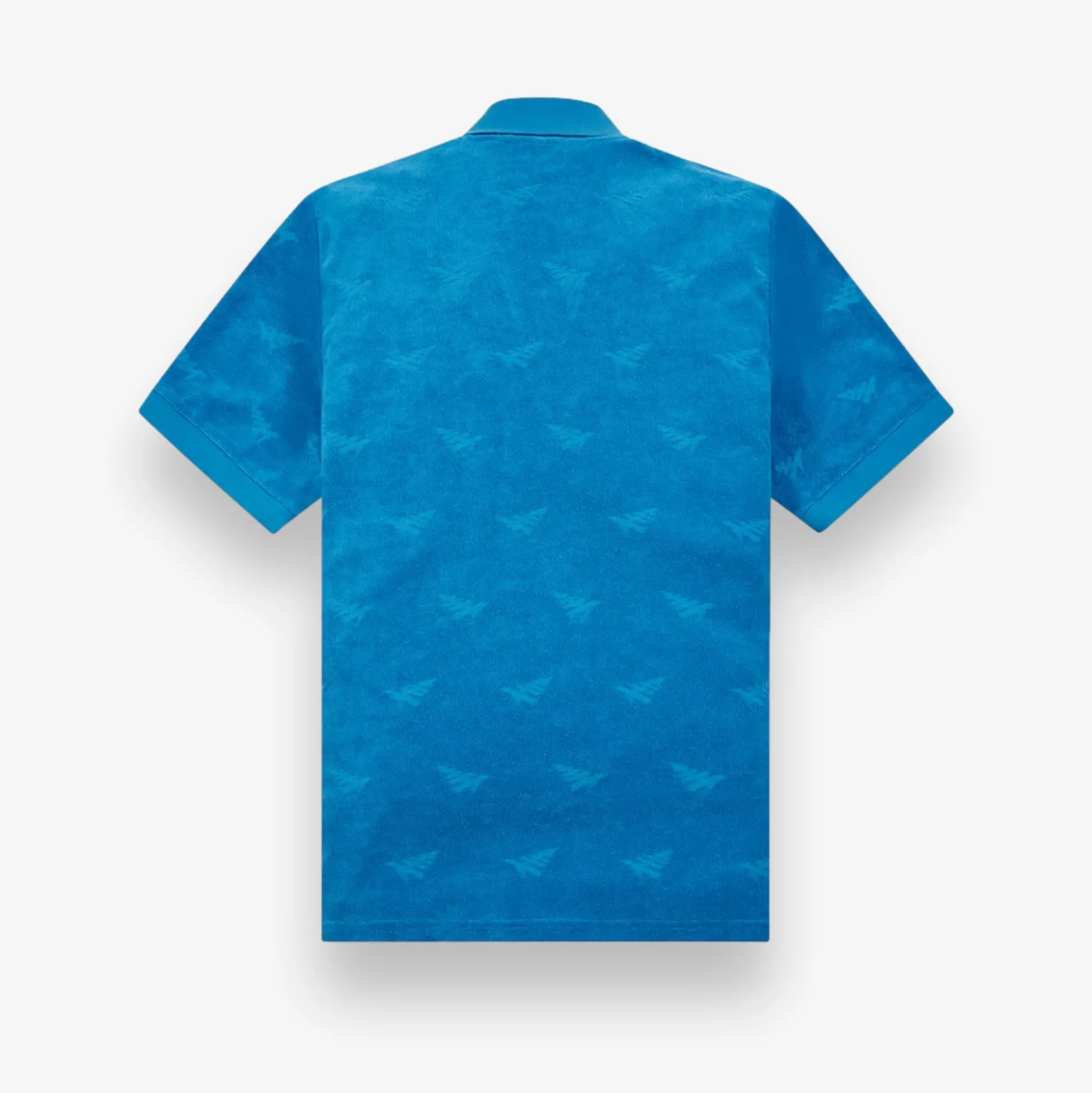 Jacquard Terry Johnny Collar Polo Tee
