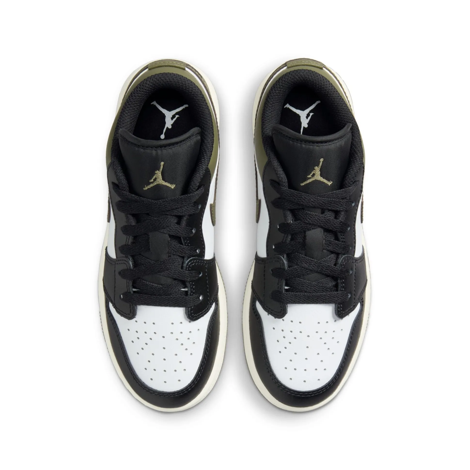 Jordan 1 Low Black Toe Medium Olive GS