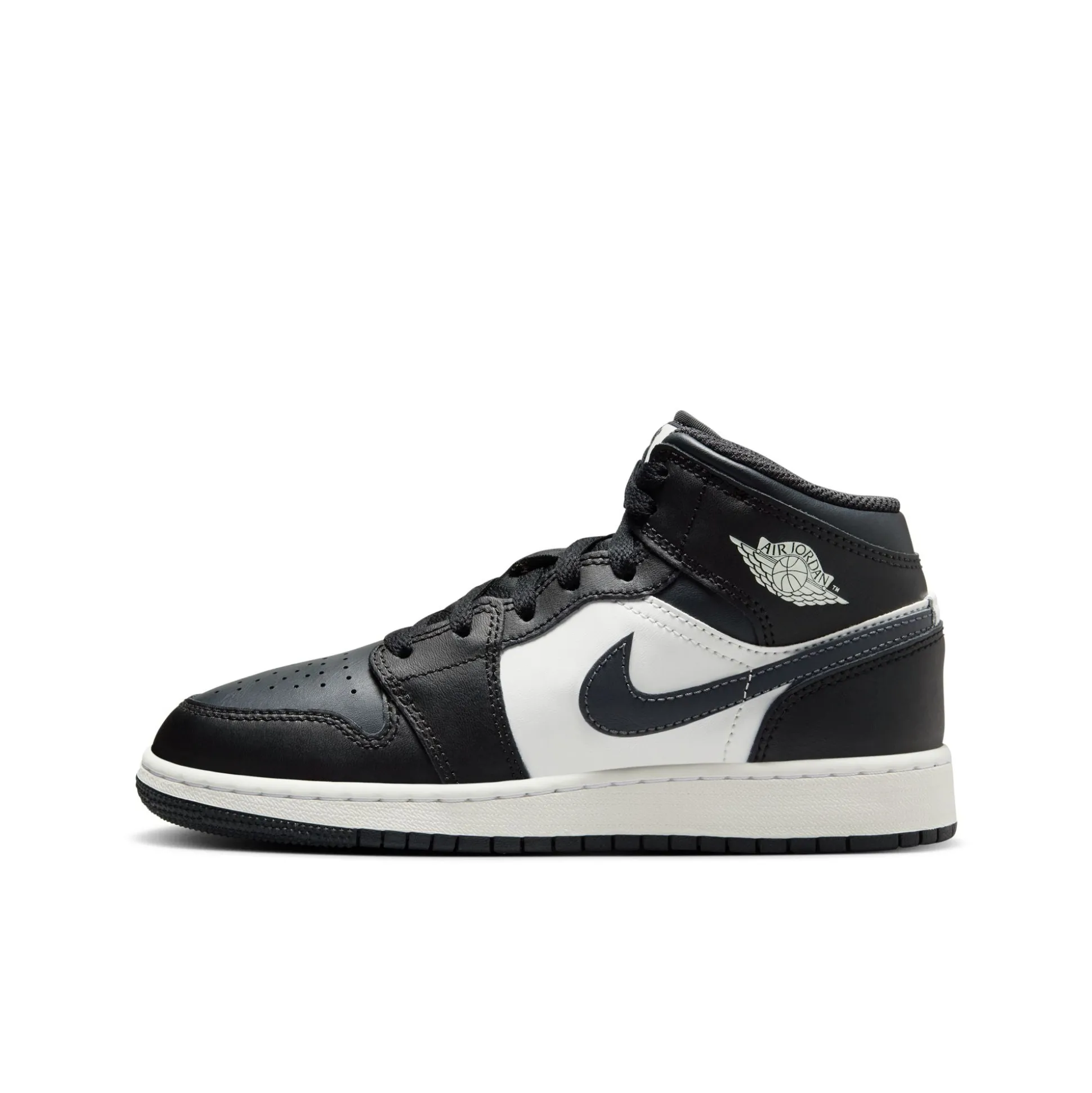 Jordan 1 Mid Off Noir Toe Gs