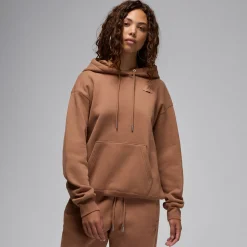 Jordan Flight Fleece Hoodie Brown