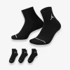 Jumpman Qtr 3 PK Socks