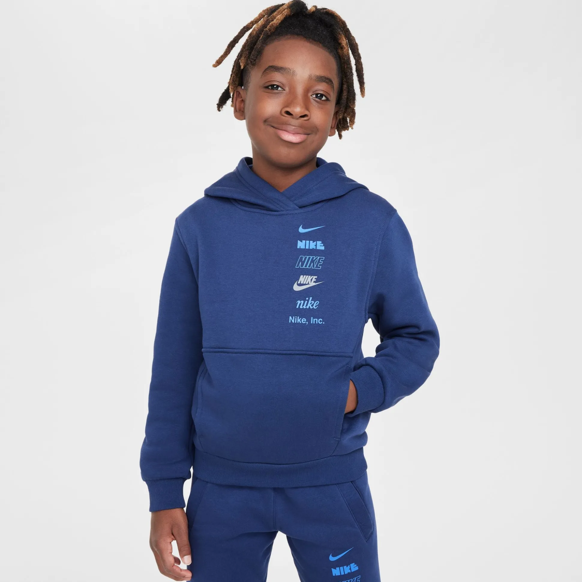 Kid Nsw Club Fleece Hoodie Blue